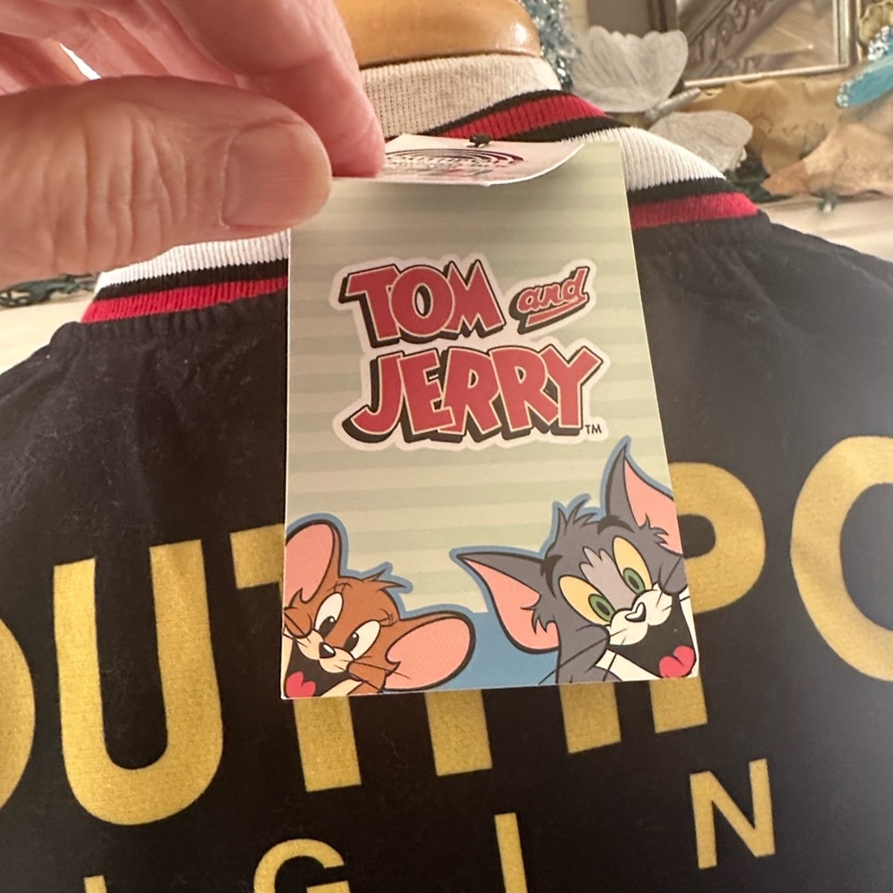 South Pole Black Tom and Jerry Bomber Jacket - Picture 8 of 8